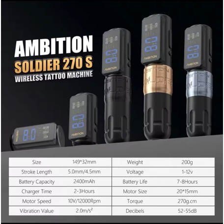 MACHINE ROTATIVE "AMBITION SOLDIER 270S AVEC BATTERIE INTEGREE"