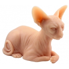 CHAT SPHINX EN SILICONE ULTRA REALISTE