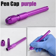 PORTE STYLO PEAU MAUVE